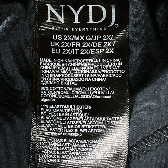 NYDJ ScultHer Womens Jeans size 2X new nwt Medium Wash Straight Wide x31 Stretch - Picture 8 of 12